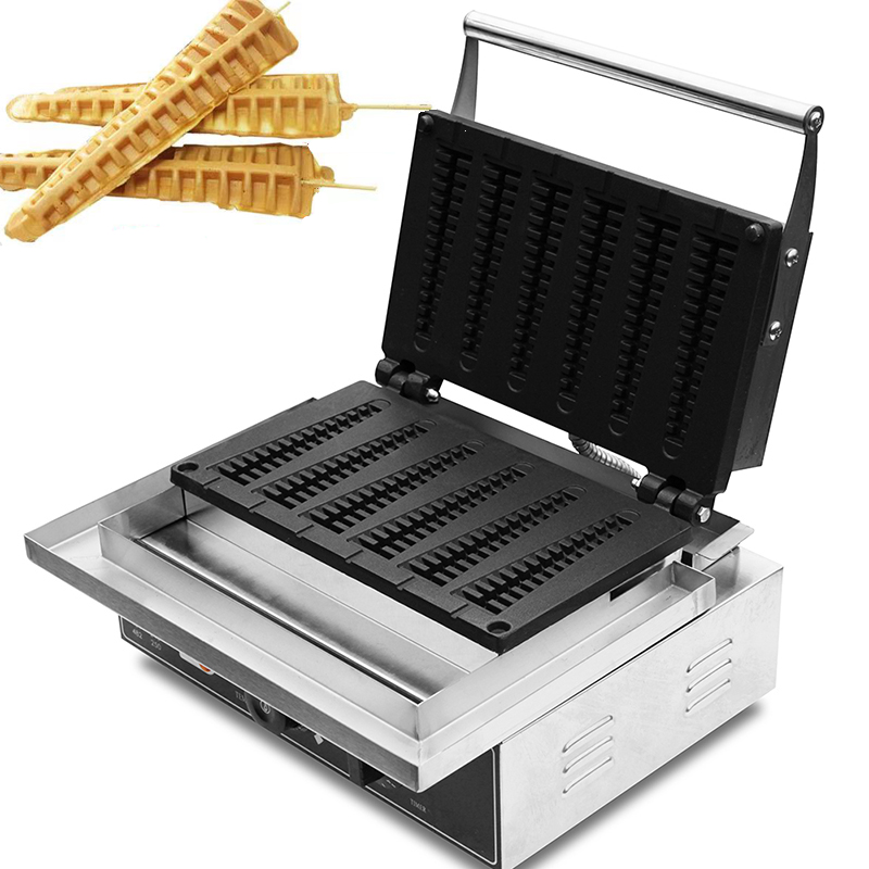 Mini Waffle Maker Machine - HPH2O 電気ワッフルメーカーマシン ロリーワッフル パインツリー型 6個用 ワッフルアイロン