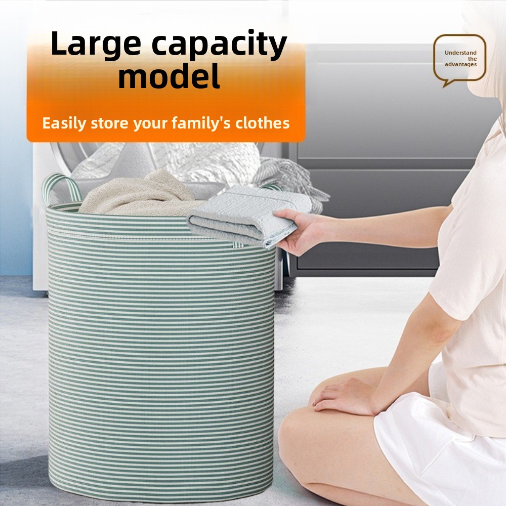 折りたたみ式ランドリーバスケット綿とリネンの大容量収納バスケ - Laundry のレビューと価格