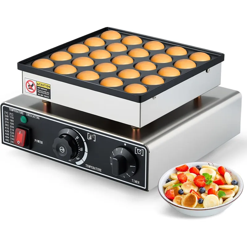 ミニパンケーキメーカー 業務用 25個 ダッチマフィンマシン - Mini Waffle Maker Machine のレビューと価格