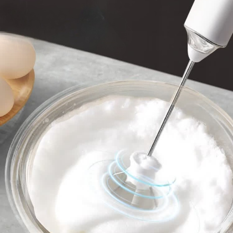 ハンドヘルド電動ミルク泡立て器 交換用ヘッド2個+304ステ - Electric Milk Frother Handheld のレビューと価格