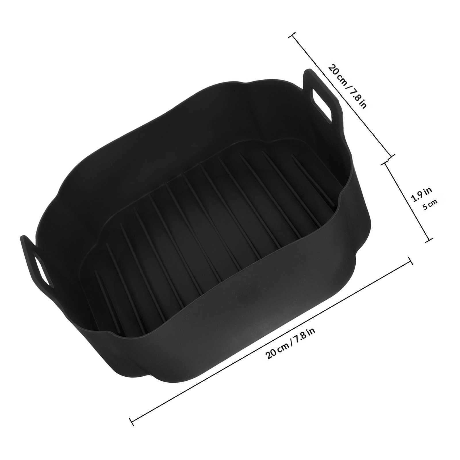エアフライヤー用シリコン製ベーキングライナー、焦げ付き防止、 - Air Fryer Silicone Pot Liner のレビューと価格