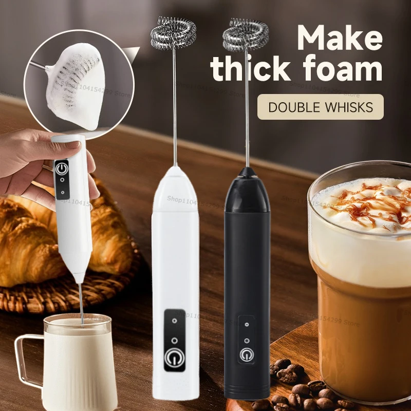 ワイヤレスミルク泡立て器 電動ハンドヘルドブレンダー 電気ミ - Electric Milk Frother Handheld のレビューと価格