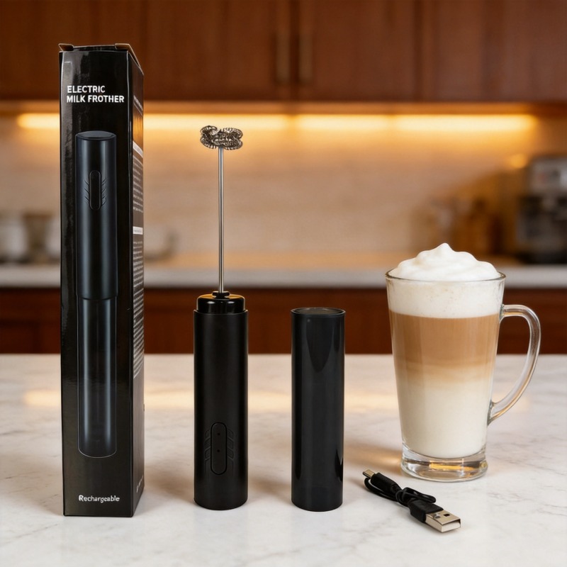 電動ミルクフォーマー ポータブルエッグビーター USB充電式 - Portable Blender Usb Rechargeable のレビューと価格