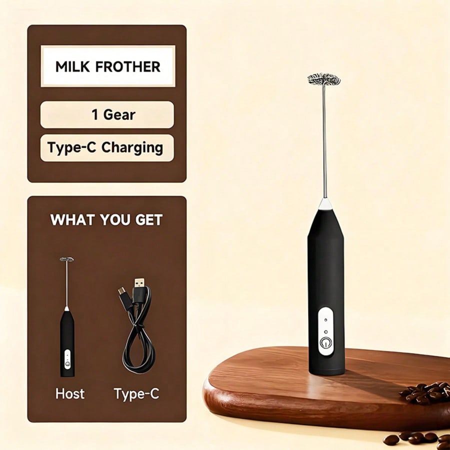 1パック入りハンドヘルド電動ミキサー、卵ビーター、ミルク泡立 - Electric Milk Frother Handheld のレビューと価格