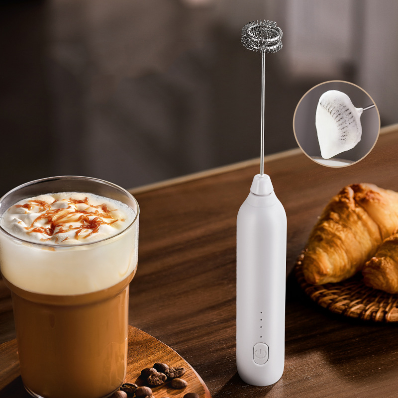 電動コーヒーミルク泡立て器、家庭用コーヒーミルクミキサー、泡 - Electric Milk Frother Handheld のレビューと価格