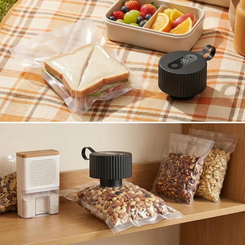 電動メイソンジャー真空シーリングマシンキット 3-in-1  - Food Vacuum Sealer Machine のレビューと価格