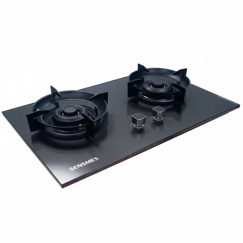 黒色強化ガラスパネル 2口ビルトインガスコンロ キッチン調理 - Kitchen Appliances のレビューと価格